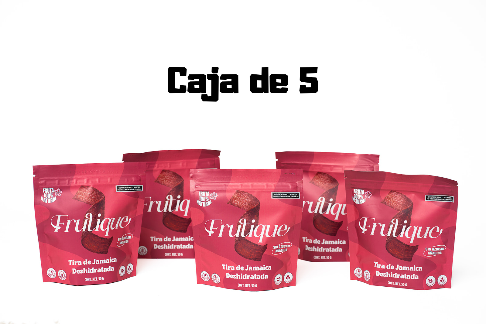CAJA CON 5 PIEZAS SABOR JAMAICA